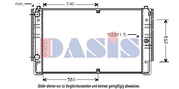 AKS DASIS Jäähdytin,moottorin jäähdytys 240090N